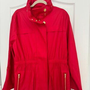 Ciao Milano 1969 RED lightweight Tess RAIN jacket SZ Large